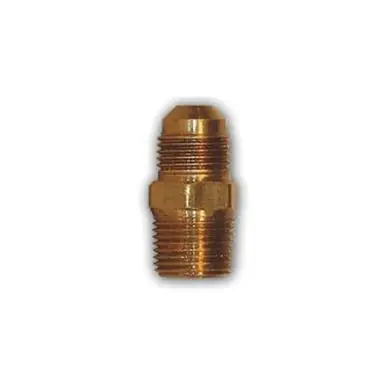 Midland Industries LF48-32 - Half Union Adapter, 3/16" Male Flared x 1/8" MIP, Brass