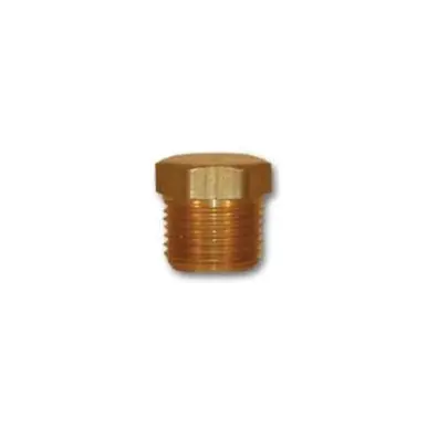 Midland Industries 121-12 - Cored Hex Plug, 3/4" MIP, 0.94" Brass