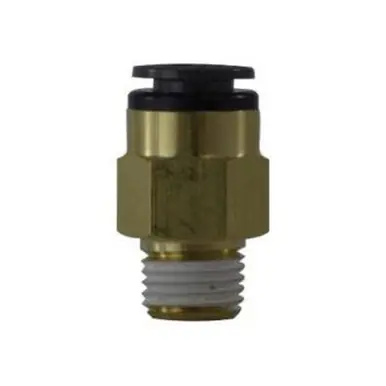 Midland Industries 680804C - Straight Connector, 1/2" Push-In x 1/4" MIP, Composite