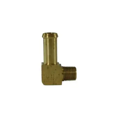 Midland Industries 38866 - 90° Elbow, 3/8" Hose Barbed x 1/8" Male Pipe, Brass