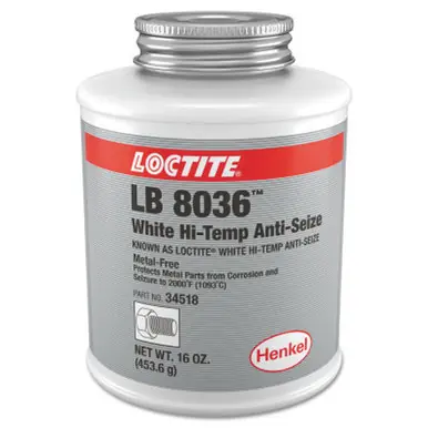 LOCTITE 302678 White High-Temp Anti-Seize, 16 oz Bottle