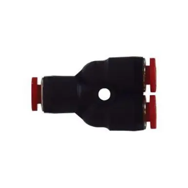 Midland Industries 20815 - Union Wye Adapter, 8mm Push" Tube x 8mm Push" Tube x 8mm Push" Tube,