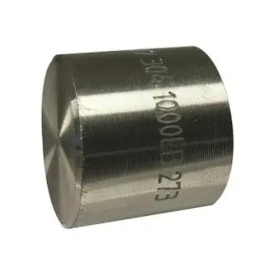 Midland Industries 63474B1 - Barstock Cap, 3/4" FPT, Stainless Steel, 1000 lb