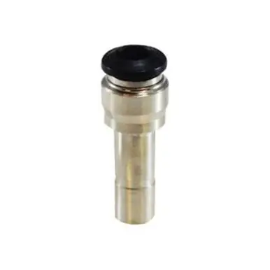 Midland Industries 20760N - Reducer, 12mm Push-In x 12mm Push-In, Brass, Nickel-Plated