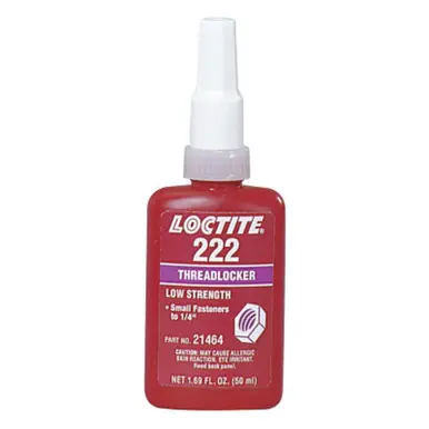 LOCTITE 231125 222 Threadlockers, Low Strength/Small Screw, 10ml, Purple