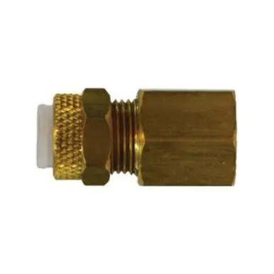 Midland Industries 20263 -Poly-Flo Adapter, 1/2" Tube OD x 3/8" NPT(F)F, Brass