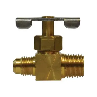 Midland Industries 46029 - Needle Valve, 1/4 x 1/4" Nominal, Male Flared x MPT, 150 psi Pressure,