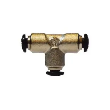 Midland Industries 20743N - Union Tee, 14mm Push-In x 14mm Push-In x 14mm Push-In, Brass,