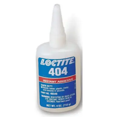 LOCTITE 234044 404 Quick Set Instant Adhesive, 4 oz, Bottle, Clear