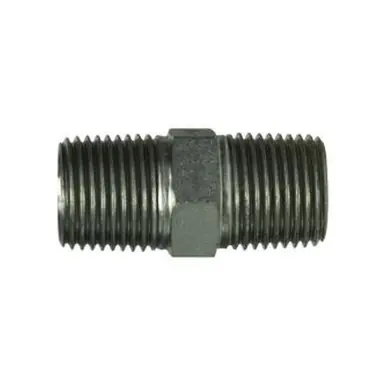 Midland Industries 75201212 - Hex Nipple, 3/4" Male BSPT x 3/4" Male BSPT, Steel