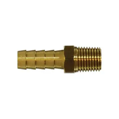 Midland Industries 32029 - Straight Rigid Adapter, 1-1/4" Hose Barbed x 3/4" NPT(M)F, Brass