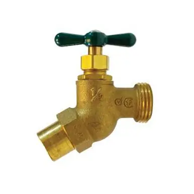 Midland Industries 942123LF - Heavy-Duty Hose Bibb No Kink Valve, 3/4 x 1/2" Nominal, Cast Brass