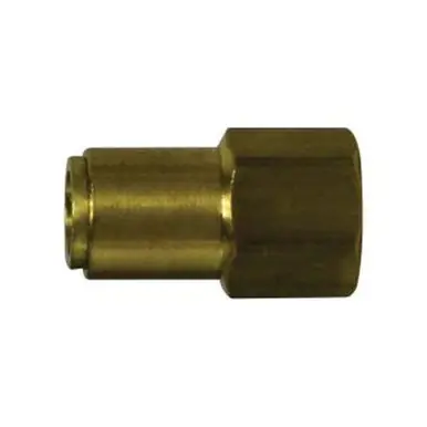 Midland Industries 660804 - Straight Connector, 1/2" Tube OD x 1/4" NPT(F)F, Brass