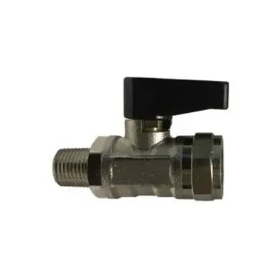 Midland Industries 46660 - Mini Ball Valve, 1/8" Nominal, MPT x FPT, 250 psi Pressure, Brass Body
