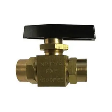Midland Industries 46833 - Instrumentation Ball Valve, 3/8" Nominal, FPT x FPT, 1000 psi WOG