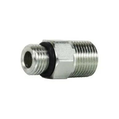 Midland Industries 64011616 - Straight Adapter, 1-5/16" Male ORB x 1" NPT(M), Steel