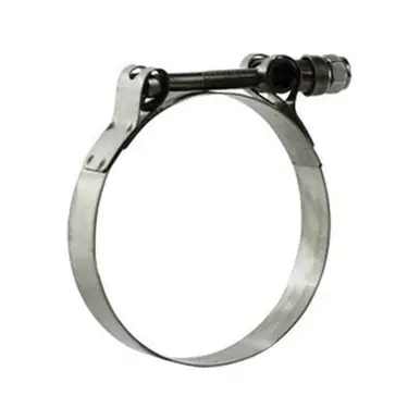 Midland Industries 840382 - T-Bolt Hose Clamp, 3-7/8" Nominal, 3-19/32" Min. Clamp Dia., Stainless