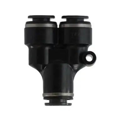 Midland Industries 620409C - Union Wye, 1/4" Push" Tube x 1/4" Push" Tube x 3/8" Push" Tube,