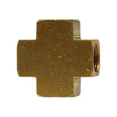Midland Industries 28042 - Pipe Cross, 1/4" NPT(F)F x 1/4" NPT(F)F x 1/4" NPT(F)F x 1/4" NPT(F)F,