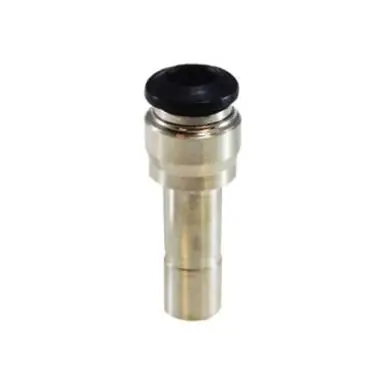 Midland Industries 20758N - Reducer, 8mm Push-In x 6mm Push-In, Brass, Nickel-Plated