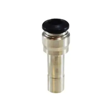 Midland Industries 20757N - Reducer, 6mm Push-In x 6mm Push-In, Brass, Nickel-Plated