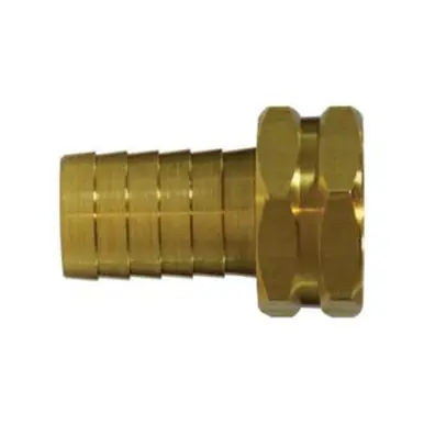 Midland Industries 29FGH-1012H - Hex Swivel Adapter w/ Hex Nut, 5/8" Garden Hose Barbed x 3/4" FGH,
