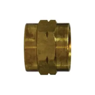 Midland Industries 30012 - No Swivel Straight Adapter, 3/4" FGH x 3/4" FGH, Brass