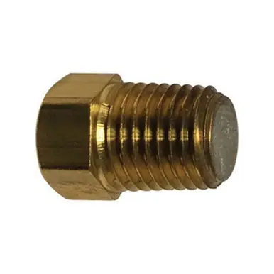 Midland Industries 10606 - Fusible Pipe Plug, 1/4" SAE 45° Flared, Brass