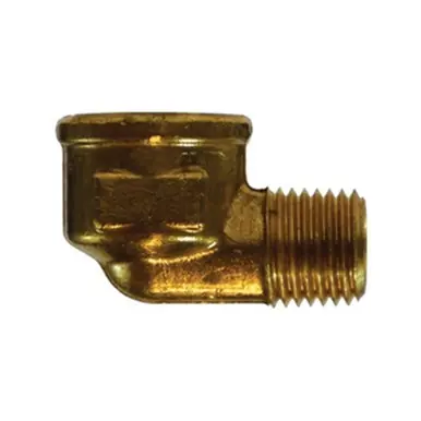 Midland Industries 28261B - 90° Reducing Street Elbow, 1/4" FIP x 1/8" MIP, Brass