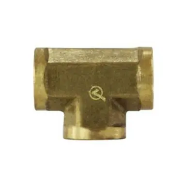 Midland Industries 28035LF - Pipe Tee, 1/2" FIP x 1/2" FIP x 1/2" FIP, Brass