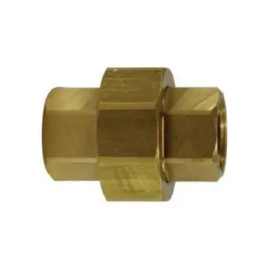 Midland Industries 28067 - Pipe Union, 1/8" NPT(F)F x 1/8" NPT(F)F, 1-1/4", Brass