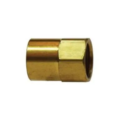 Midland Industries 12036 - Straight Adapter, 1/2" Female Inverted Flared x 3/8" NPT(F)F, Brass
