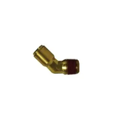 Midland Industries 541008A - 45° Elbow, 5/8" Push-In x 1/2" NPT(M)F, Brass