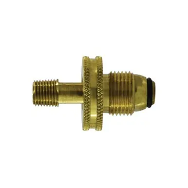 Midland Industries 34073 - Soft Nose Adapter w/ Brass Wheel, 1/4" Nominal, MPT x POL