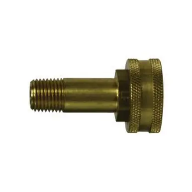 Midland Industries 707420-1204 - Swivel Adapter, 3/4" FGH x 1/4" MIP, Brass