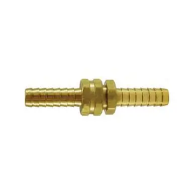 Midland Industries 30560 - Long Shank Coupling Set, 1/2" Hose Barbed x 1/2" Hose Barbed, Brass