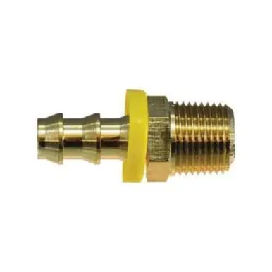 Midland Industries 30239 - Straight Adapter, 1" Push-On Hose Barbed x 1" NPT(M)F, Brass