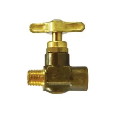 Midland Industries 46768 - Needle Valve, 1/8" Nominal, MIP x FIP, Brass Body