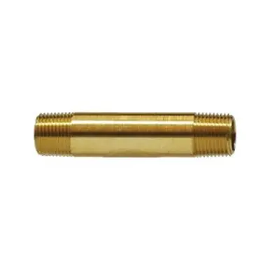 Midland Industries 28150 - Long Nipple, 3/8" NPT(M) x 3/8" NPT(M), 2-1/2", Brass