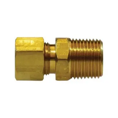 Midland Industries 31191 - Adapter, 1/2" Compression x 1/2" MIP, Brass, Chrome-Plated