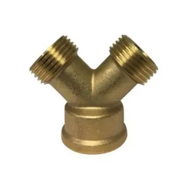 Midland Industries 30141 - Wye Connector, 3/4" FGH x 3/4" MGH x 3/4" MGH, Zinc