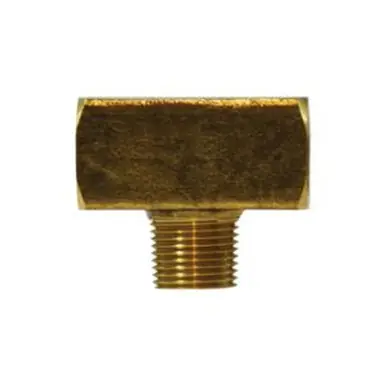Midland Industries 28284 - Branch Tee, 1/2" FIP x 1/2" FIP x 1/2" MIP, Brass