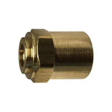 Midland Industries 32751 - Reusable Ferrule, 1/4" Nominal, Hose Barbed, Brass