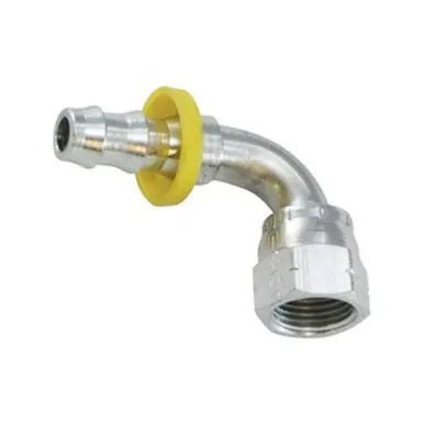 Midland Industries 30484 - 90° Elbow, 1/2" Push-On Hose Barbed x 1/2" Female SAE 45 deg/37° JIC