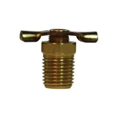 Midland Industries 46077 - Drain Cock, 3/8" Nominal Pipe, MIP, Brass Body