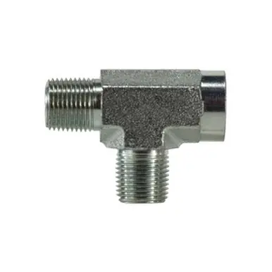 Midland Industries 560320 - Pipe Run Tee, 1-1/4" MPT x 1-1/4" FPT x 1-1/4" MPT, Steel