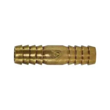 Midland Industries 707014-03 - Splicer, 3/16" Hose Barbed x 3/16" Hose Barbed, Brass