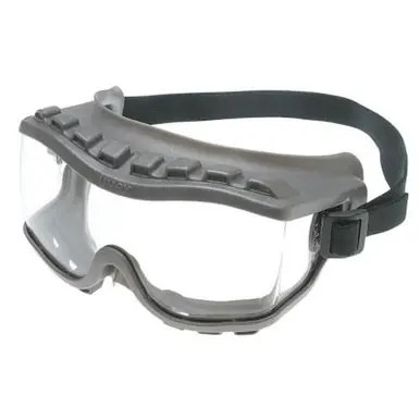 Honeywell S3800 Strategy Goggles, Clear/Gray, Uvextra Antifog Coating, Fabric Strap, Direct (10pk)