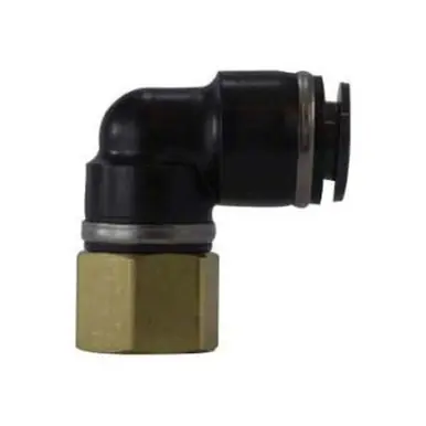 Midland Industries 700406SC - 90° Elbow, 1/4" Push-In x 3/8" FIP, Composite