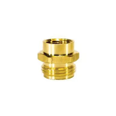 Midland Industries 18A-12D -Champion Brass Straight Rigid Adapter, 3/4" MGH x 1/2" Female NPTF,